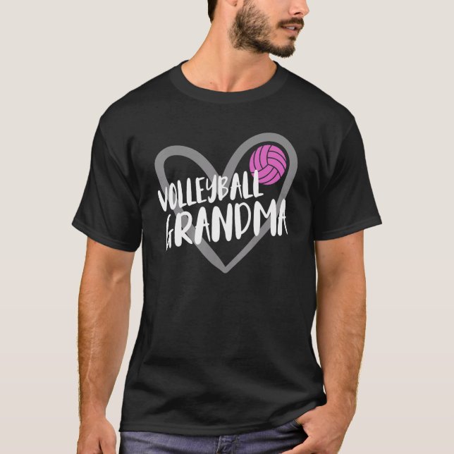 Camiseta Volleyball Grandma Heart (Frente)