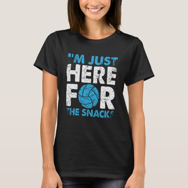 Camiseta Volleyball I'm Just Here For The Snacks  1 (Frente)
