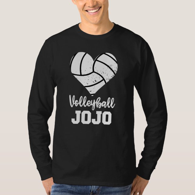 Camiseta Volleyball Jojo Volleyball Heart Grandma Jojo (Frente)