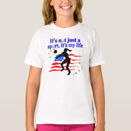 CAMISETA VOLLEYBALL LIFE USA FLAG DESIGN