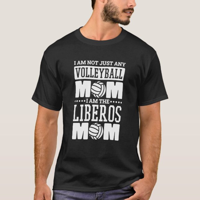 Camiseta Volleyball Mom for Volleyball Libero Mom Mommy  1 (Frente)