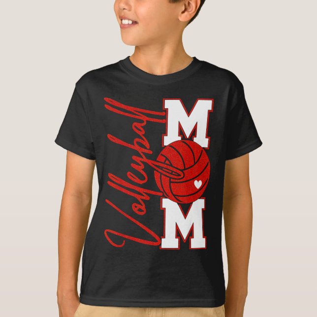 Camiseta Volleyball Mom Game Day Mama Srts Volleyball Famil (Frente)
