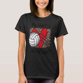 Camiseta Volleyball My Heart is on that Court Leopard Volle