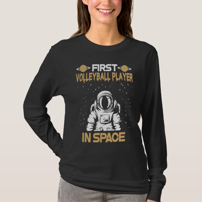 Camiseta Volleyball Player In Space (Frente)