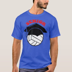 Camiseta Volleyball Senior Night Graduation Cap T-Shirt