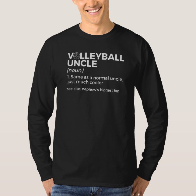 Camiseta Volleyball Uncle Definition Nephew's Biggest Fan   (Frente)