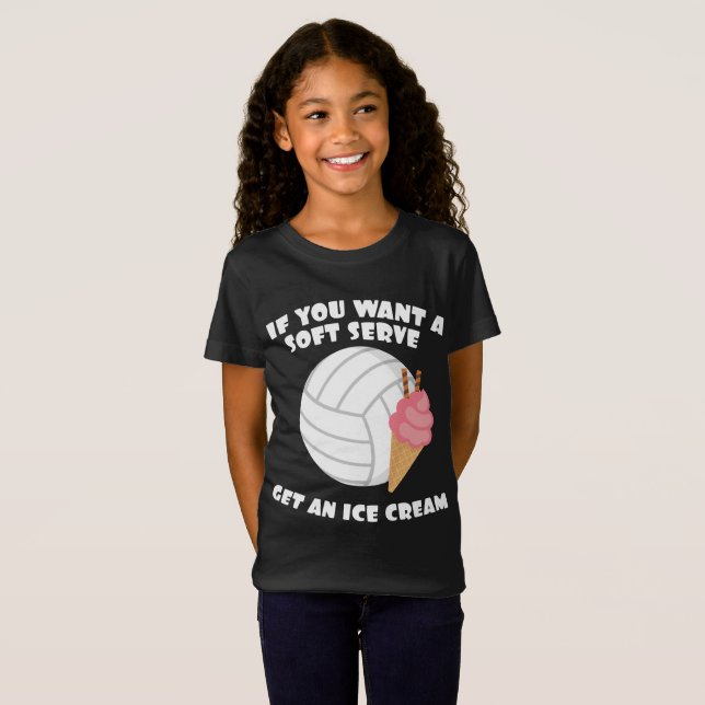 Camiseta Volleyballer Se Quiser Um Servidor Suave Tenha Um  (Frente Completa)