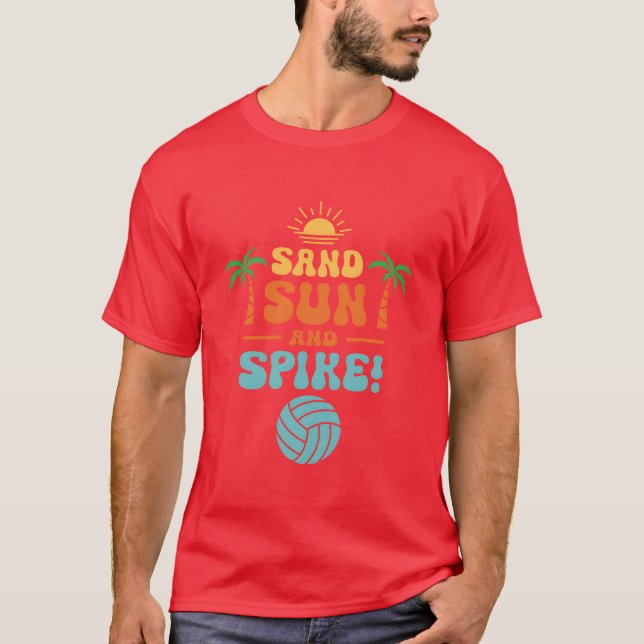 Camiseta Volleyballropical Summer Sport Volleyball retro bo (Frente)