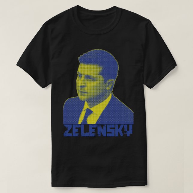 Camiseta volodymyr zelensky 3 (Frente do Design)