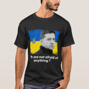 Camiseta Volodymyr Zelensky Eu Fico Com A Ucrânia Paz
