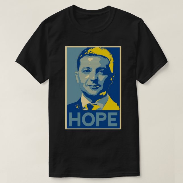 Camiseta Volodymyr Zelensky Presidente da Ucrânia (Frente do Design)