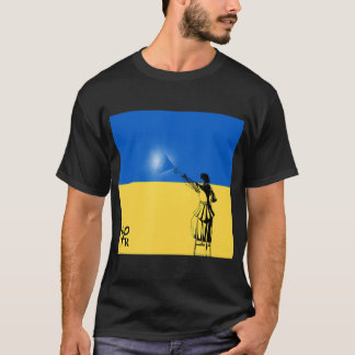 Camiseta Volodymyr Zelensky Presidente Ucrânia Flag Spray P