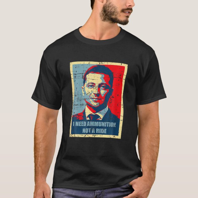 Camiseta Volodymyr Zelensky Ucrânia apoia Ucrânia Lover V (Frente)