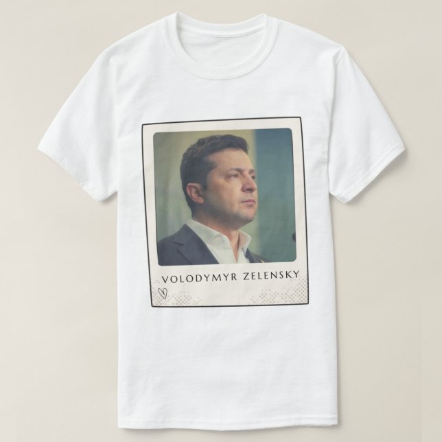 Camiseta Volodymyr Zelensky,Volodymyr Zelinsky    (Frente do Design)