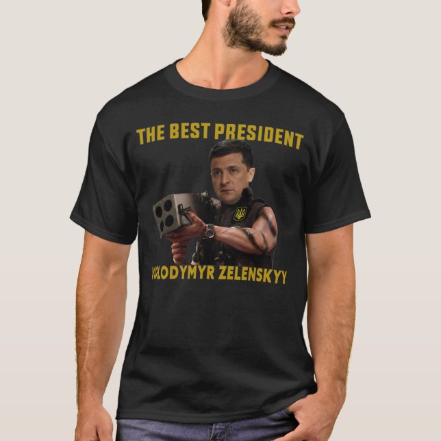 Camiseta Volodymyr Zelenskyy O Melhor Presidente (Frente)