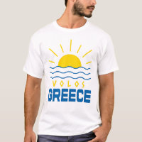 Volos Grécia Sol e Ondas Marítimas Branco