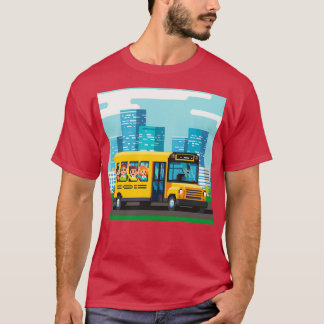 Camiseta Volta à escola em pixels 3