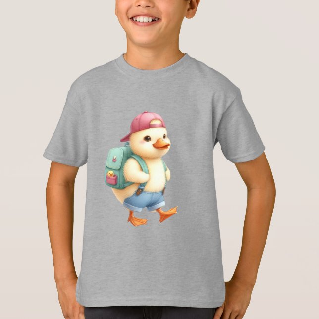 Camiseta Volta à T-Shirt do Menino da Escola (Frente)