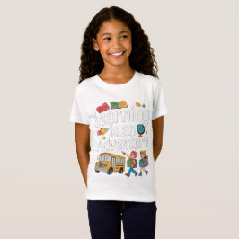 Camiseta VOLTA ÀS AULAS, Aprender é uma Aventura