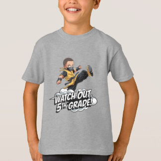 Camiseta Volta para a escola, T-Shirt do 5º ano