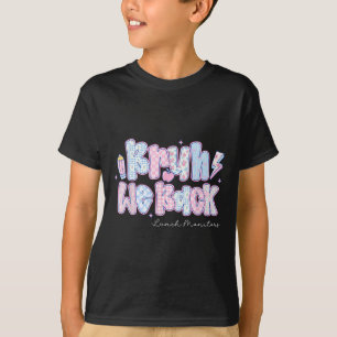 Camiseta Voltamos ao Almoço Monitores Lápis de Volta às Aul