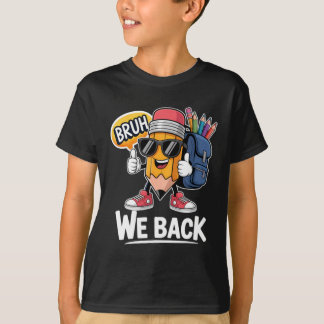 Camiseta Voltamos Lápis Professor Aluno Volta às Aulas