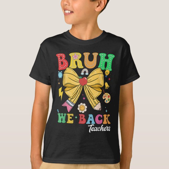Camiseta Voltamos Professores Lápis Arco de Volta à Escola  (Frente)