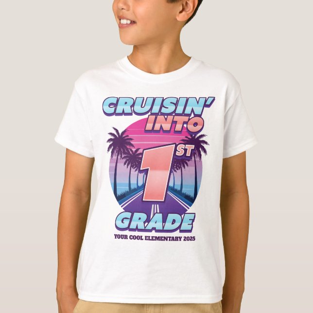 Camiseta Voltando à Escola na 1ª Série (Frente)