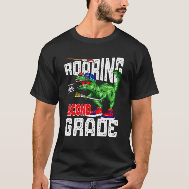 Camiseta Voltando Ao Dinossauro Escolar (Frente)