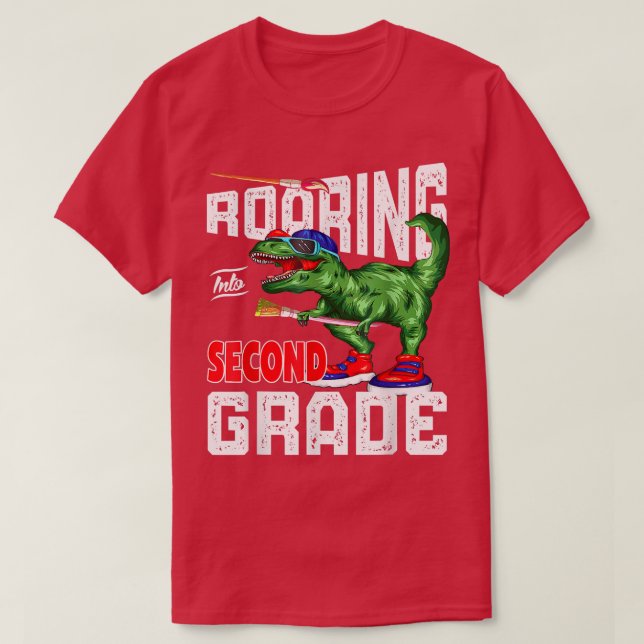 Camiseta Voltando Ao Dinossauro Escolar  (Frente do Design)