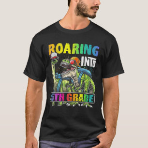 Camiseta Voltando Ao Dinossauro Escolar No 5