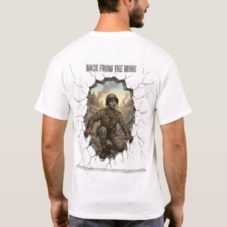 Camiseta Voltando da Guerra Soldado Dupla Exposição Naturez