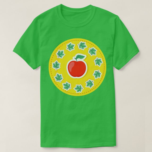 Camiseta Voltar à Apple da Escola (Frente do Design)