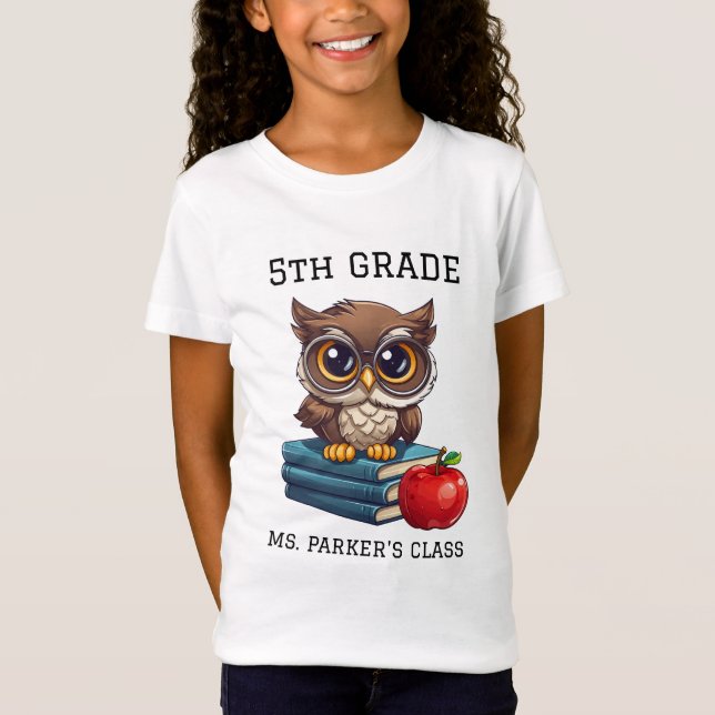 Camiseta Voltar à Classe Personalizada da Escola (Frente)