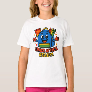 Camiseta Voltar à Design da mochila escolar