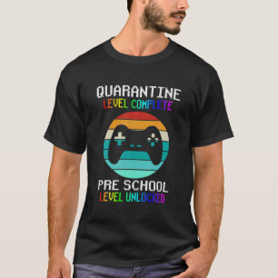 Camiseta Voltar À Escola 2021 Quarentena Nível Pré-Escolar