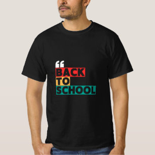 Camiseta Voltar à escola com um toque clássico e clássico