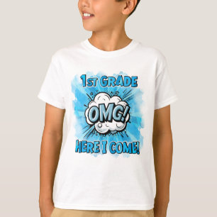 Camiseta Voltar à Escola Estilo De Quadrinhos Da Série 1rua