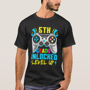 Camiseta Voltar À Escola Levado Até O Jogo De Vídeo Da 5