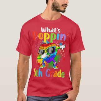 Camiseta Voltar à escola no primeiro dia O que é Poppin 5 G