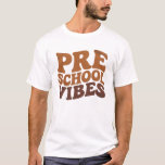 Camiseta Voltar à escola Primeiro dia da pré-escola Groovy<br><div class="desc">De volta à escola no primeiro dia da pré-escola de camisa</div>