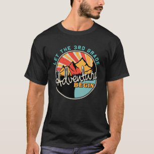 Camiseta Voltar à escola que comece a aventura do 3º ano