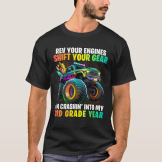 Camiseta Voltar à Escola Tripulação do Monstro do 3º ano S