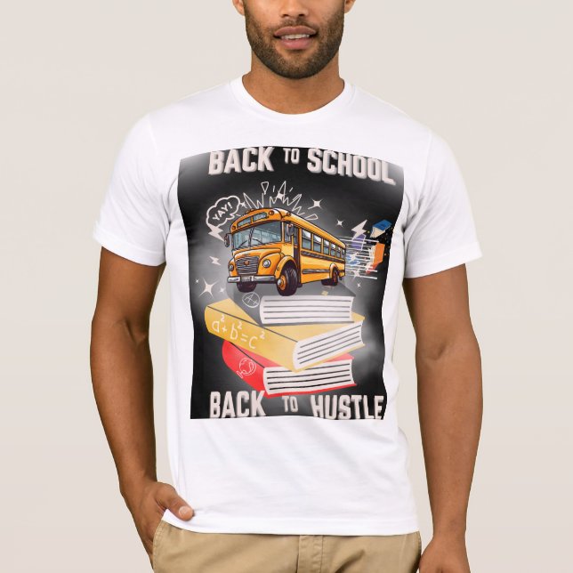 Camiseta Voltar à escola - Voltar ao Hustle | Stu Motivacio (Frente)
