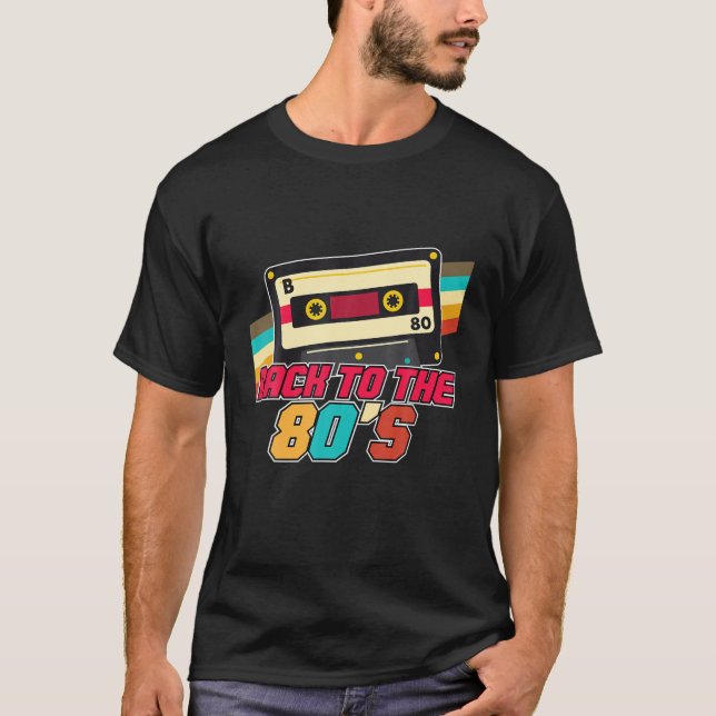 Camiseta Voltar À Mixtape Do Partido Figurino Do Anos 80 De (Frente)