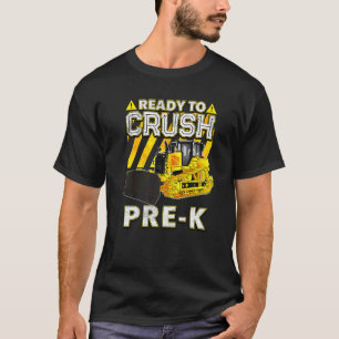 Camiseta Voltar Ao Bulldozer Escolar Pronto Para Esmagar Pr