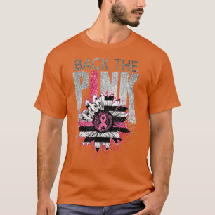 Camiseta Voltar Ao Cancer De Fita De Bandeira De Girassol R