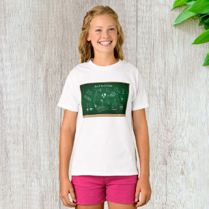 Camiseta Voltar ao Ensino do Chalkboard de Ciências Escolar