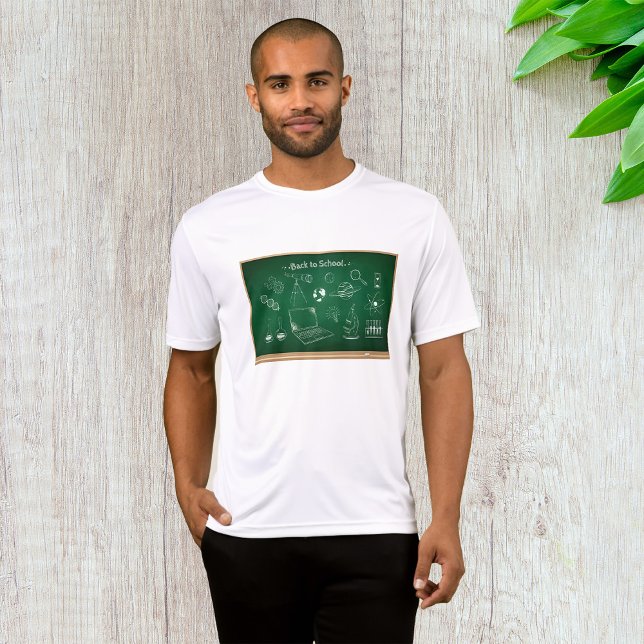 Camiseta Voltar ao Ensino do Chalkboard de Ciências Escolar (Criador carregado)
