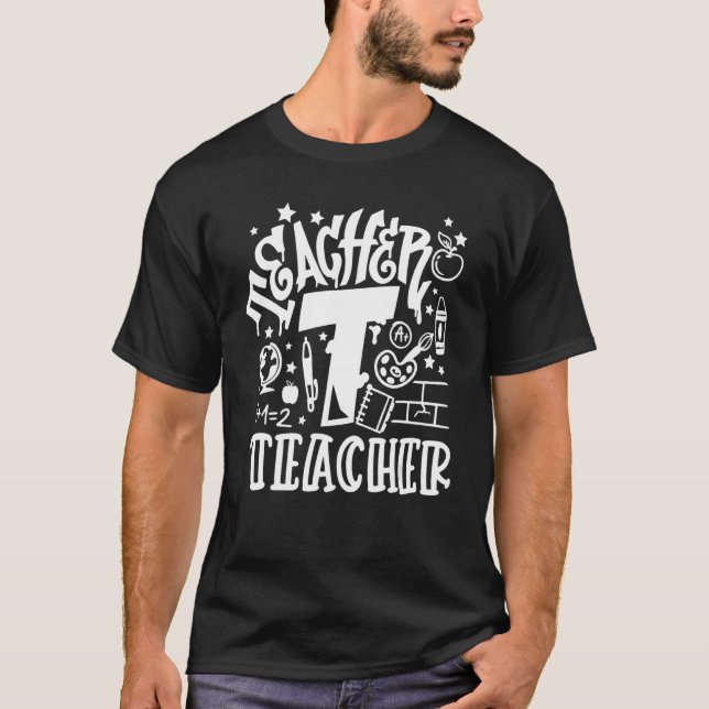 Camiseta Voltar Ao Estilo De Grafite Escolar Para A Vida Do (Frente)